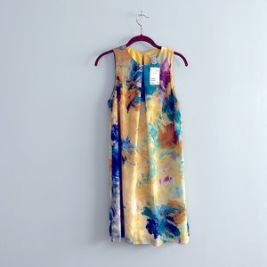 H&M Size 4 Painted Midi Dress